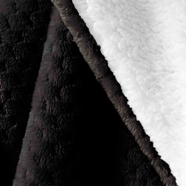 AmeliaHome - Koc SHLEEPY kolor czarny - 170x210 cm.