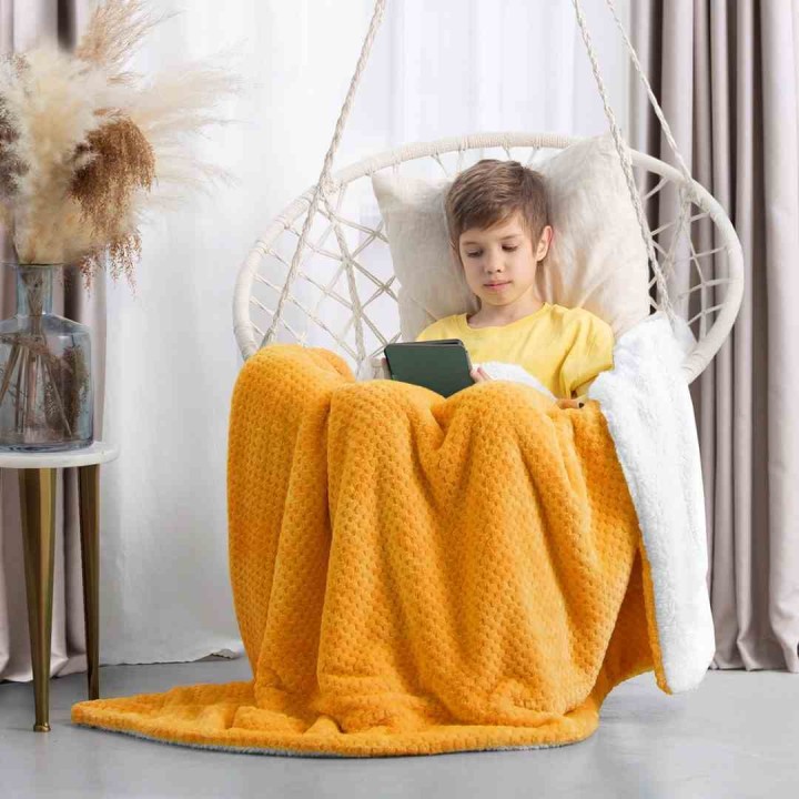 AmeliaHome - Koc SHLEEPY pomarańczowy - 170x210 cm.