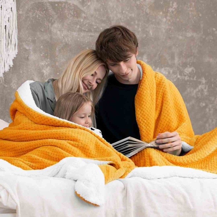 AmeliaHome - Koc SHLEEPY pomarańczowy - 170x210 cm.