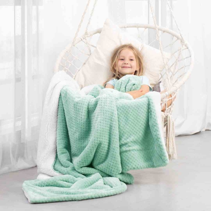 AmeliaHome - Koc SHLEEPY kolor miętowy - 170x210 cm.