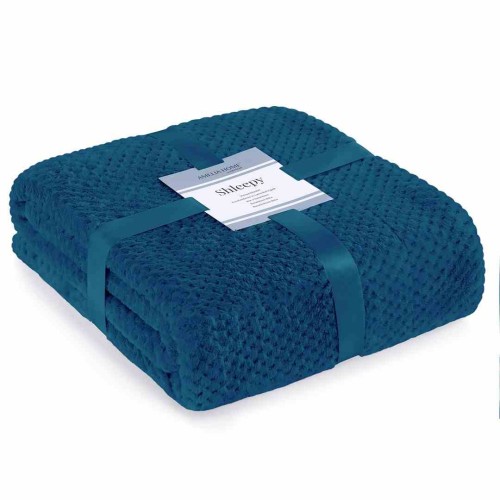 AmeliaHome - Koc granatowy SHLEEPY - 220x240 cm.