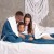 AmeliaHome - Koc granatowy SHLEEPY - 220x240 cm.