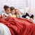 AmeliaHome - Koc SHLEEPY  czerwony - 220x240 cm.