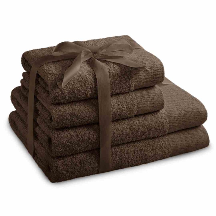 AmeliaHome komplet ręczników frotte 2szt. 70x140 +2szt. 50x100