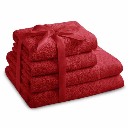AmeliaHome komplet ręczników frotte 2szt. 70x140 +2szt. 50x100