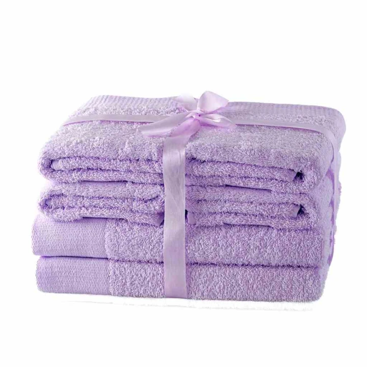AmeliaHome komplet ręczników frotte 2szt. 70x140 +4szt. 50x100