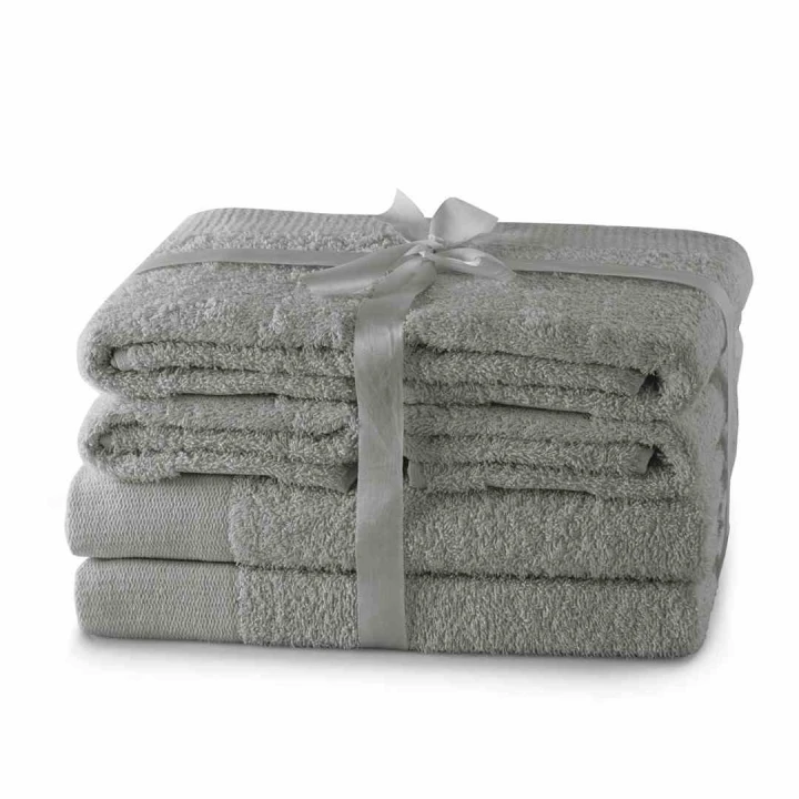 AmeliaHome komplet ręczników frotte 2szt. 70x140 +4szt. 50x100