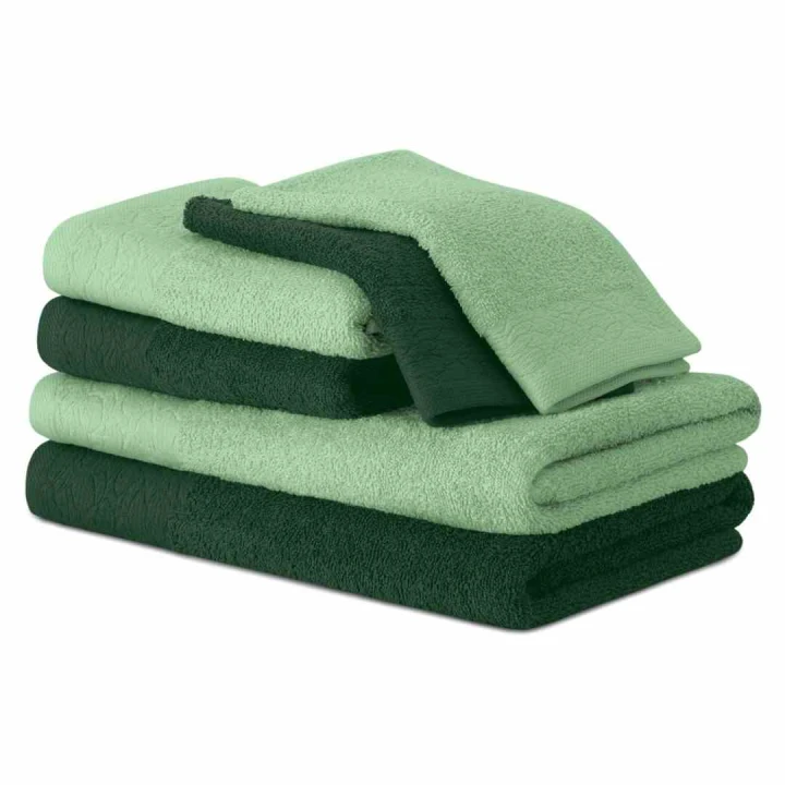 Ręcznik FLOS kolor butelkowa zieleń styl klasyczny 2*30x50+2*50x90+2*70x130 ameliahome