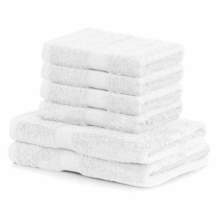 DecoKing komplet ręczników frotte 2szt. 70x140 +4szt. 50x100