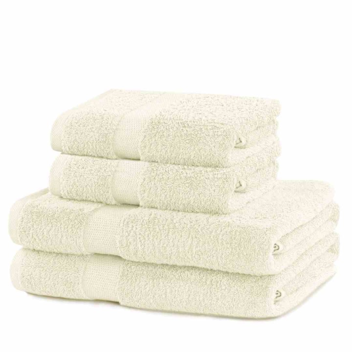 DecoKing komplet ręczników frotte 2szt. 70x140 +2szt. 50x100