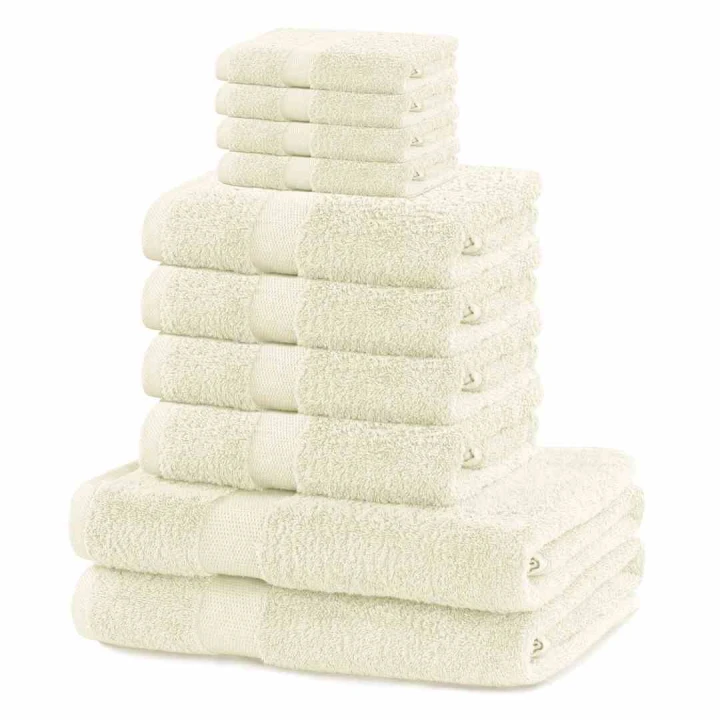 DecoKing komplet ręczników frotte 2szt. 70x140 +4szt. 50x100 +4szt. 30X50