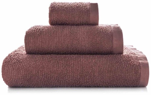 Zestaw ręczników RIBBON fioletowy 70x140, 50x100, 30x50 cm, 100% bawełna, Oeko-Tex, kolekcja Sorema.
