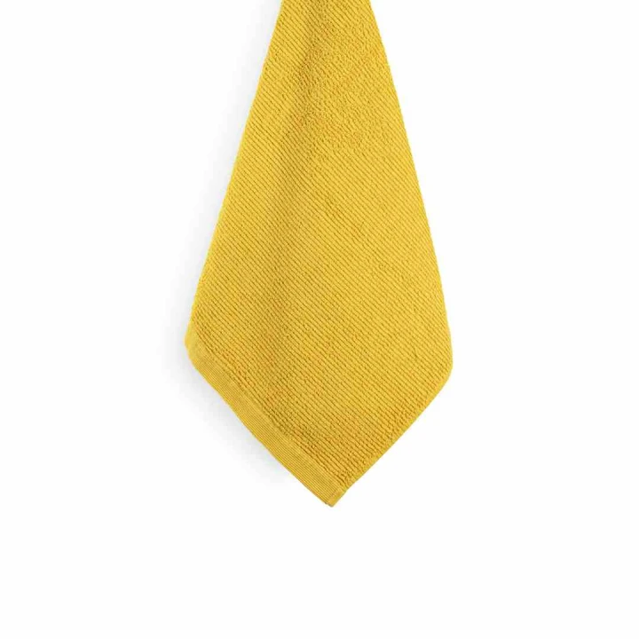 Ręczniki łazienkowe i kuchenne RIBBON zestaw 3 szt. kolor żółty 70x140 cm, 50x100 cm, 30x50 cm - Sorema