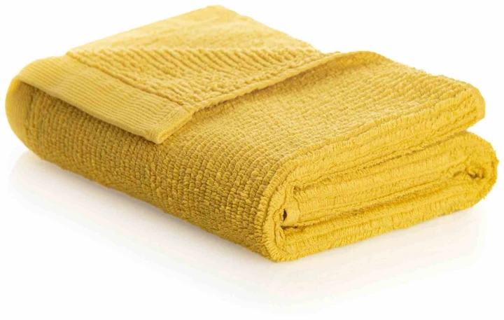 Ręczniki łazienkowe i kuchenne RIBBON zestaw 3 szt. kolor żółty 70x140 cm, 50x100 cm, 30x50 cm - Sorema