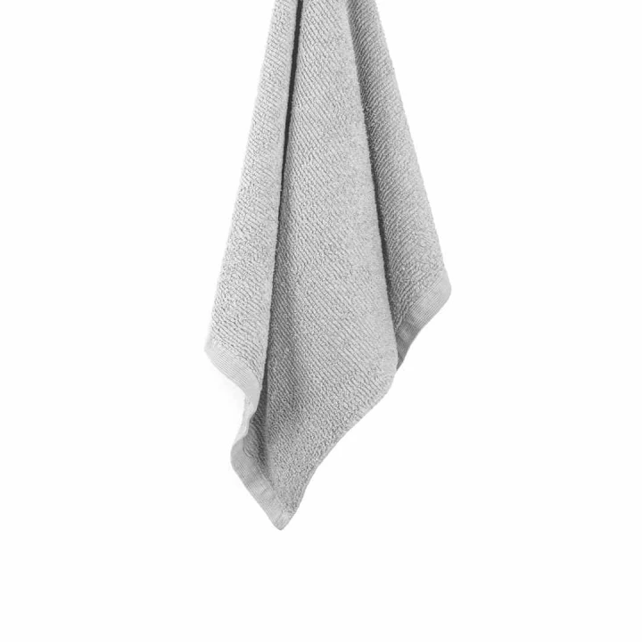 Zestaw ręczników RIBBON w kolorze szarym - 3 rozmiary: 70x140 cm, 50x100 cm, 30x50 cm, 100% bawełna, Oeko-Tex Standard 100