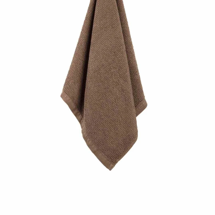 Komplet ręczników RIBBON w kolorze brązowym: 70x140 cm, 50x100 cm, 30x50 cm, 100% bawełna, Oeko-Tex Standard 100, Sorema