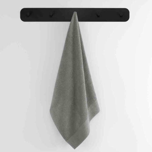 Ręcznik łazienkowy AMARI w kolorze szarym, klasyczny styl, 50x100 cm, 100% bawełna, gramatura 450 g/m², AmeliaHome