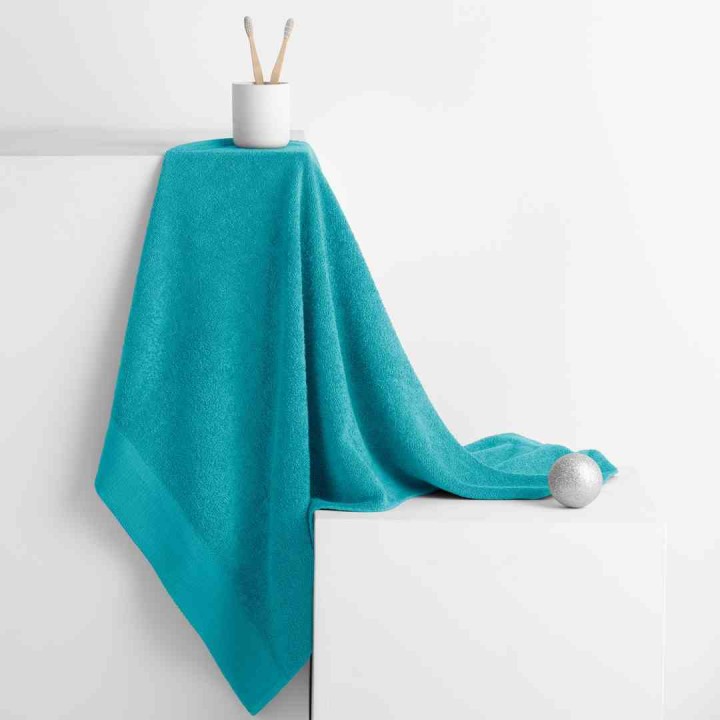 Ręcznik klasyczny AMARI - AmeliaHome, turkusowy, 50x100 cm, 100% bawełna, gramatura 450 g/m2