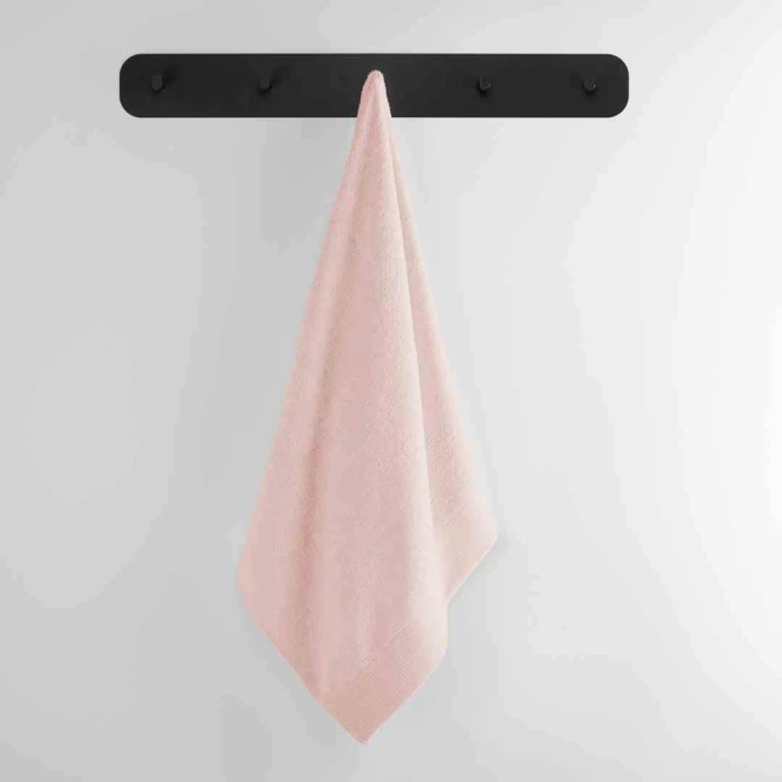 Ręcznik Amari w Pudrowym Różu - 50x100 cm, 100% Bawełna, Klasyczny Styl, Oeko-Tex Standard 100, 450 g/m²