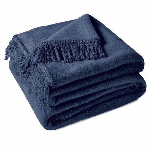 Koc Cotton Cloud Premium 150x200 cm - bawełna 60% / granatowy