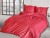 Pościel bawełniana Ranforce PASSIA RED 160x200 cm z zamkiem 100% bawełna (2x70x80) EXCLUSIVE
