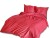 Pościel bawełniana Ranforce PASSIA RED 160x200 cm z zamkiem 100% bawełna (2x70x80) EXCLUSIVE