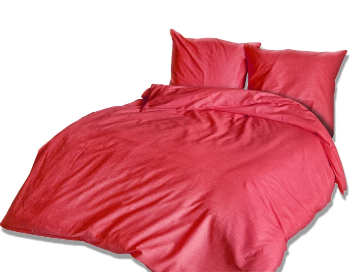 Pościel bawełniana Ranforce PASSIA RED 160x200 cm z zamkiem 100% bawełna (2x70x80) EXCLUSIVE