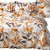 Pościel satynowa bawełniana EXCLUSIVE LEAVES 160x200 + 2×70x80 cm - zamek, 100% bawełna