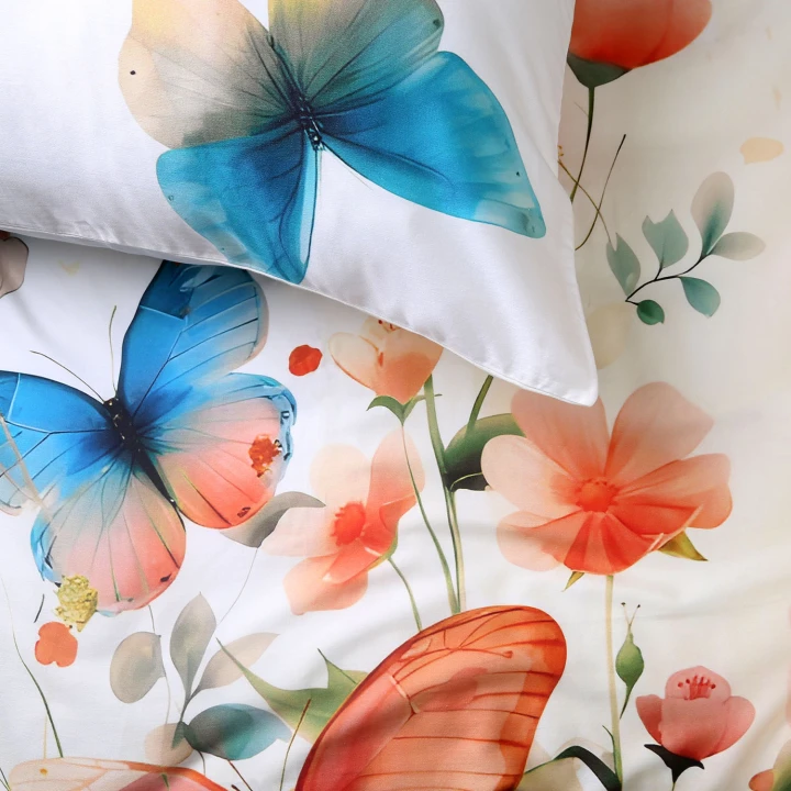 Pościel satynowa bawełniana SATYNLOVE PREMIUM 160x200 + 2x70x80 cm zamek OEKO-TEX