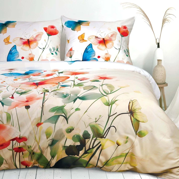 Pościel satynowa bawełniana SATYNLOVE PREMIUM 160x200 + 2x70x80 cm zamek OEKO-TEX