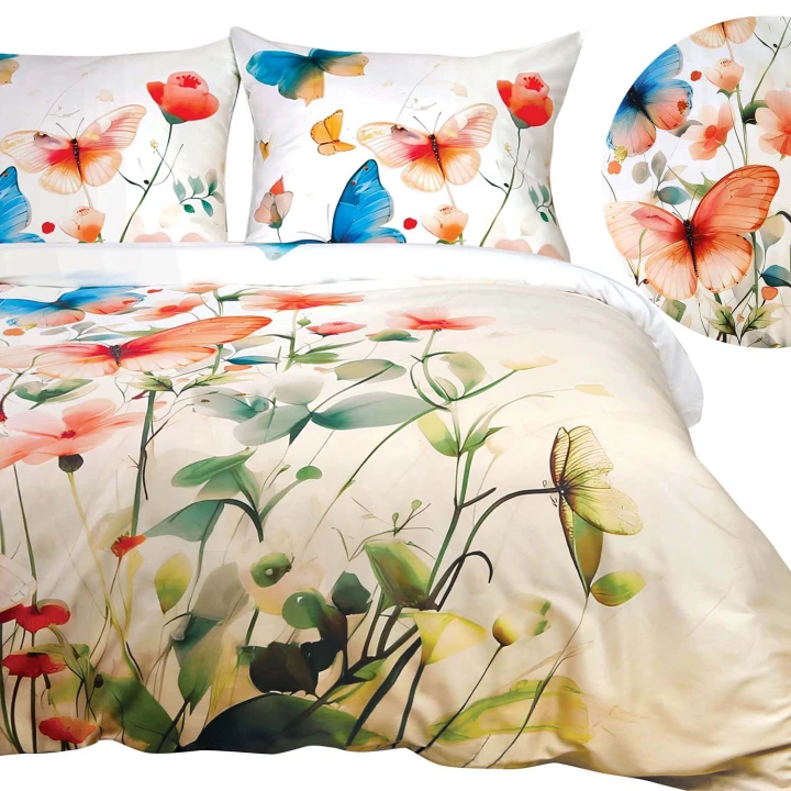Pościel satynowa bawełniana SATYNLOVE PREMIUM 160x200 + 2x70x80 cm zamek OEKO-TEX
