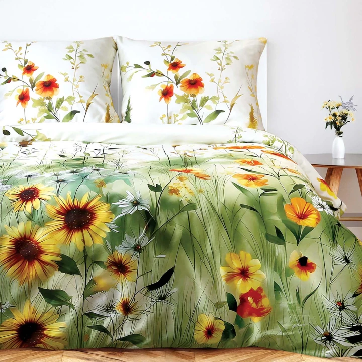 Pościel satynowa bawełniana SATYNLOVE PREMIUM 160x200 cm (2x70x80)