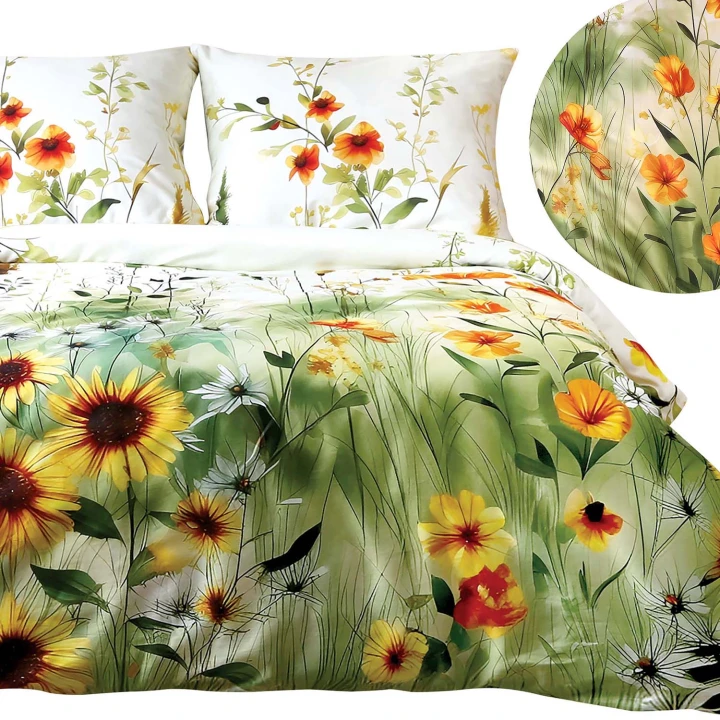 Pościel satynowa bawełniana SATYNLOVE PREMIUM 160x200 cm (2x70x80)