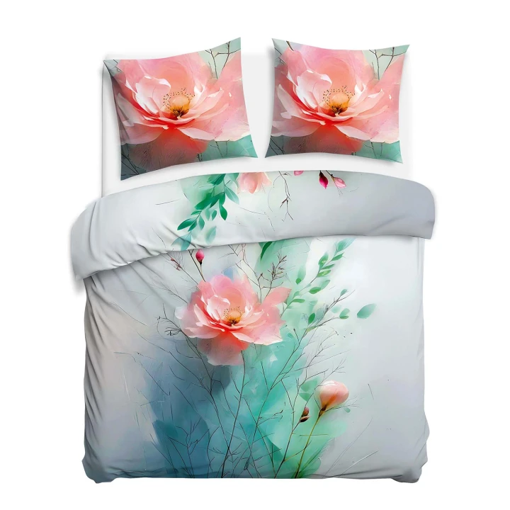 Pościel satyna bawełniana SATYNLOVE PREMIUM 160x200 + 2x70x80 cm. zamek kryty, OEKO-TEX, 100% bawełna, 200TC