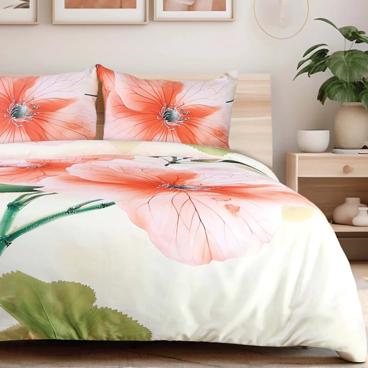 Pościel satynowa bawełniana SATYNLOVE PREMIUM 160x200 cm z zamkiem, 100% bawełna, 200TC (2x70x80) eleganckie opakowanie