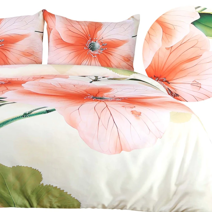 Pościel satynowa bawełniana SATYNLOVE PREMIUM 160x200 cm z zamkiem, 100% bawełna, 200TC (2x70x80) eleganckie opakowanie