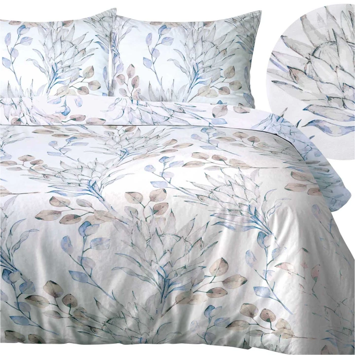 Pościel satynowa bawełniana SATYNLOVE 160x200 + 2x 70x80 cm. zamek błyskawiczny, 100% bawełna, eleganckie opakowanie