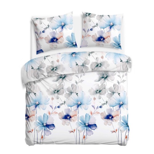Pościel bawełniana satynowa SATYNLOVE 160x200 + 2x70x80 cm. zamek błyskawiczny, 100% bawełna, eleganckie opakowanie