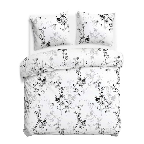 Pościel satynowa bawełniana SATYNLOVE 160x200 + 2x70x80 cm z zamkiem, 100% bawełna
