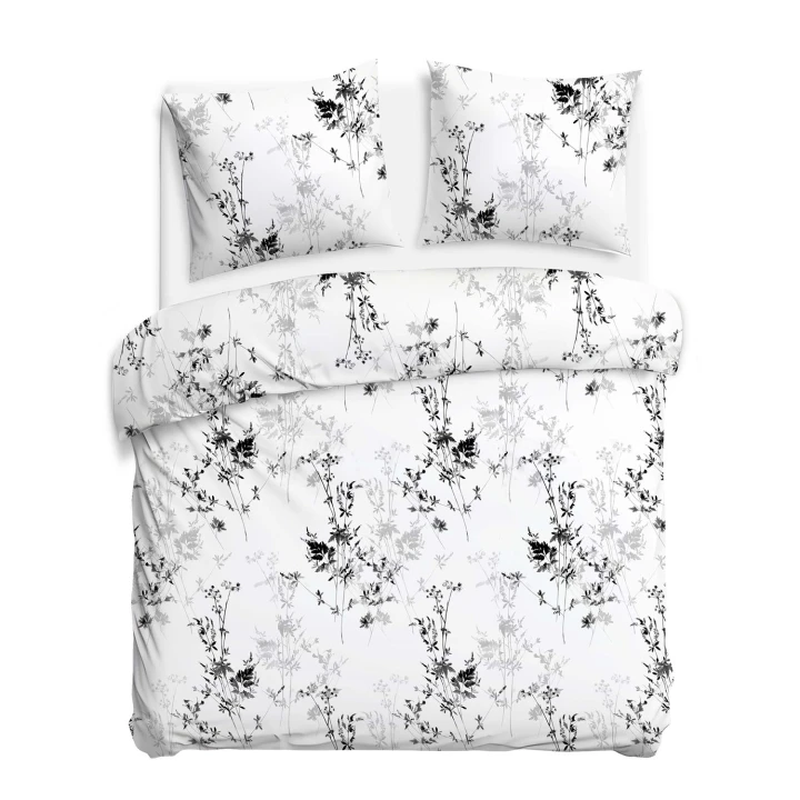 Pościel satynowa bawełniana SATYNLOVE 160x200 + 2x70x80 cm z zamkiem, 100% bawełna