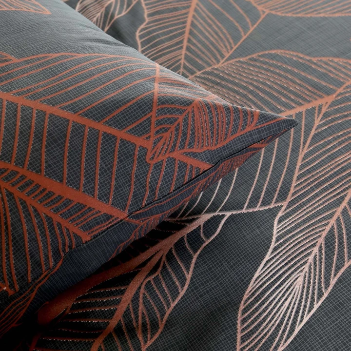Pościel bawełniana COTTONLOVE 160x200 z poszwą i 2 poszewkami 70x80 cm, 100% bawełna, zamek błyskawiczny, gęsty splot, 110 g/m²