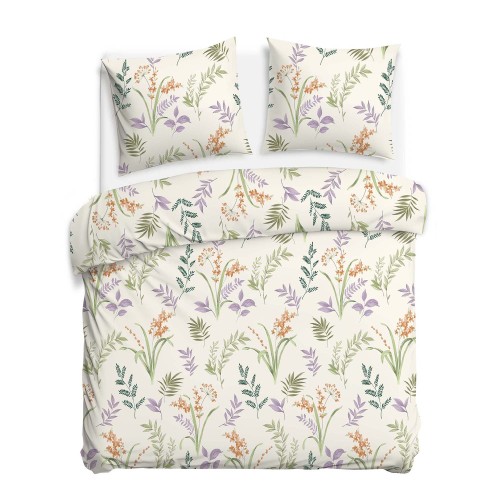 Pościel bawełniana COTTONLOVE 160x200 cm z zamkiem 100% bawełna 110 g/m² (poszwa 160x200 + 2 x 70x80)