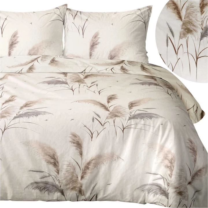 Pościel bawełniana CottonLove 160x200 z zamkiem 100% bawełna 2x70x80 cm