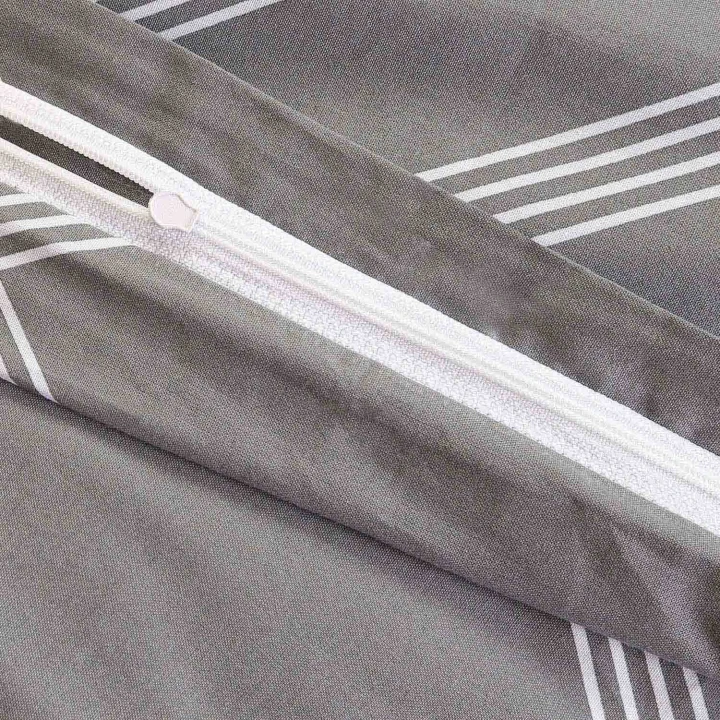 Pościel bawełniana CottonLove 160x200 cm z poszewkami 70x80 cm, 100% bawełna, zamek błyskawiczny, gęsty splot