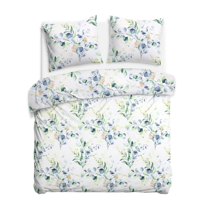 Pościel bawełniana CottonLove 160x200 cm. – komplet 100% bawełna, zamek błyskawiczny, 2x 70x80 cm