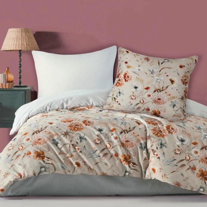 Pościel bawełniana Ranforce COTTONLOVE EXCLUSIVE SIDELYA 160x200 cm (poszwa + 2 poszewki)