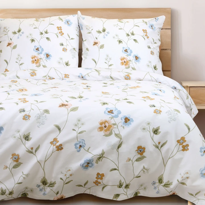 Pościel bawełniana CottonLove 140x200 + 70x80 cm — komplet 100% bawełna, zamek błyskawiczny