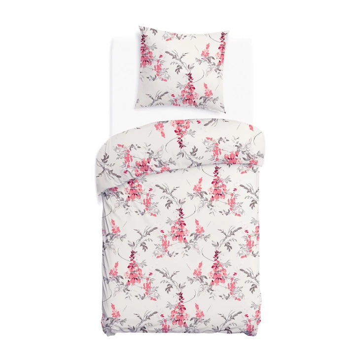 Pościel bawełniana COTTONLOVE 140x200 + 70x80 cm 100% bawełna, zamek błyskawiczny