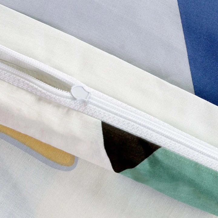 Pościel bawełniana COTTONLOVE 140x200 + 70x80 cm – zestaw 100% bawełna, zamek błyskawiczny, wzór 71497/1