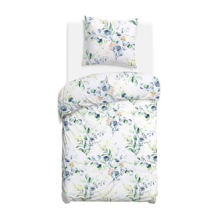 Pościel bawełniana CottonLove 140x200 + 70x80 cm  miękka, gęsty splot, zamek błyskawiczny, 100% bawełna, certyfikowana jakościowo